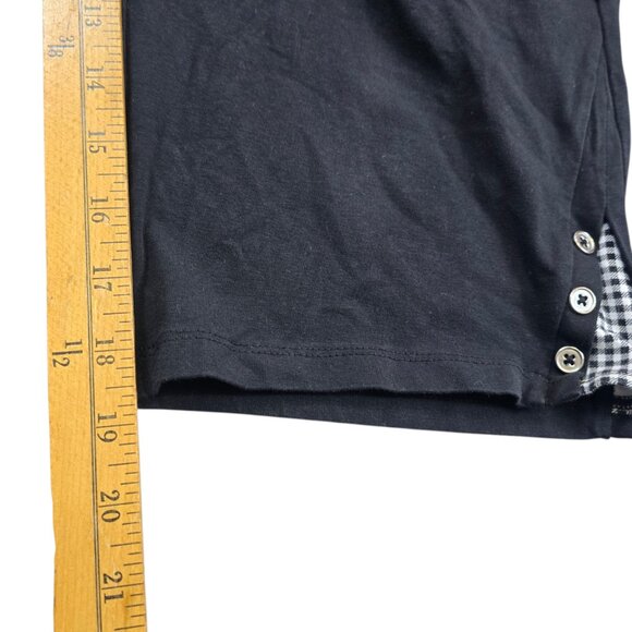 Catherines Capri Pants Women’s 1XWP Black Plus Petite Gingham Stretch Pockets - Picture 10 of 13